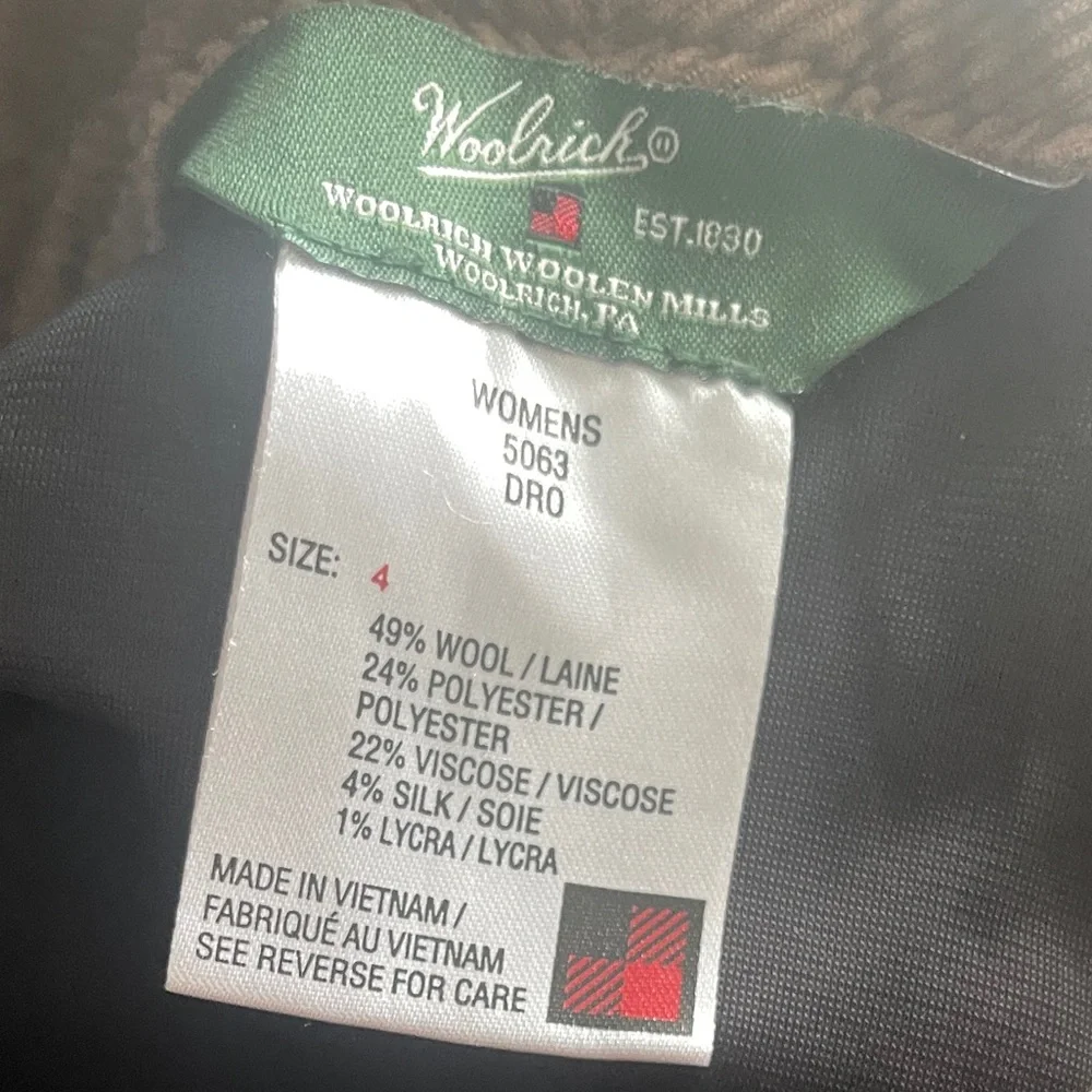 Woolrich Womens Skirt Sz 4 Brown Textured Wool Short Bottoms - Picture 11 of 11